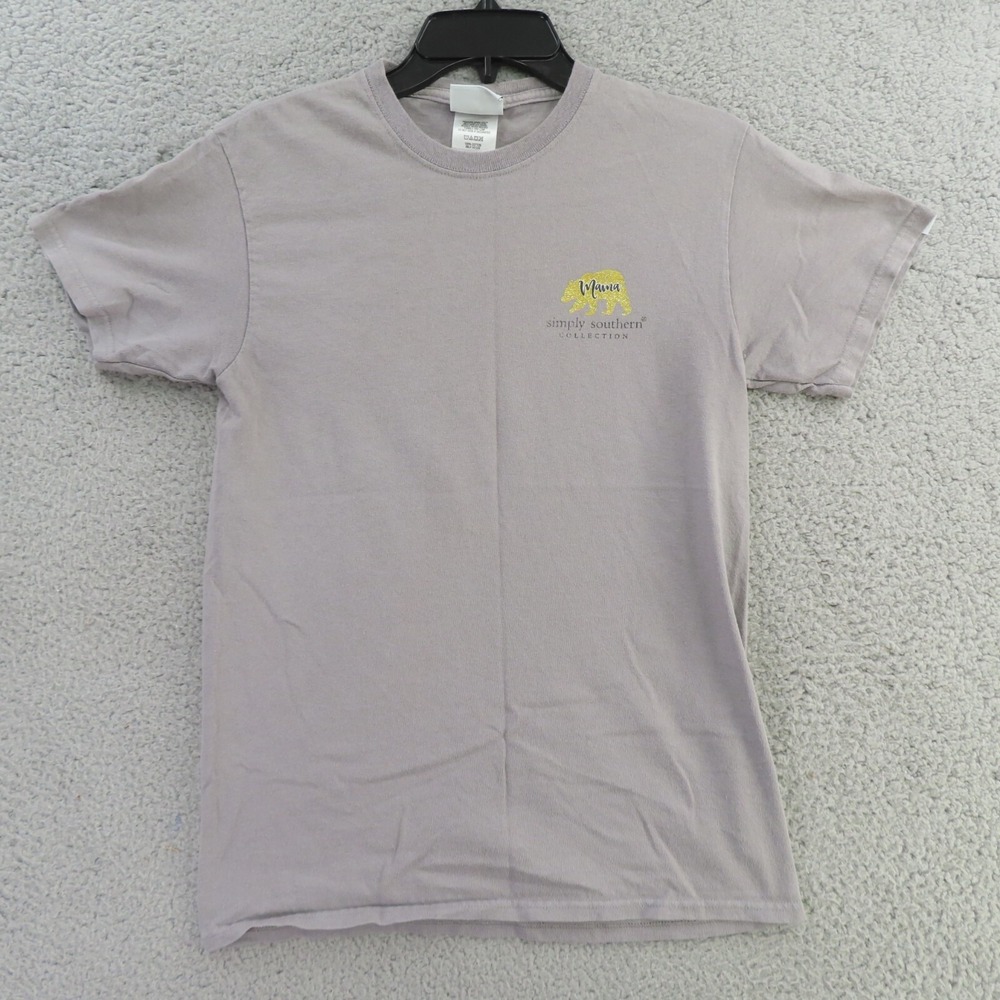 Simply Southern Shirt Womens Small Gray Momma Bear Camo Preppy Ladies - Picture 4 of 9